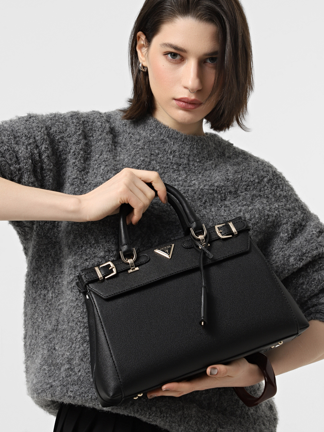 Кросс-боди GUESS Eco Ali модель HWEBG9.51105;BLA Фото