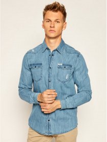 Рубашка повседневная GUESS Truckee модель M0YH02-D14LM-FINN Фото