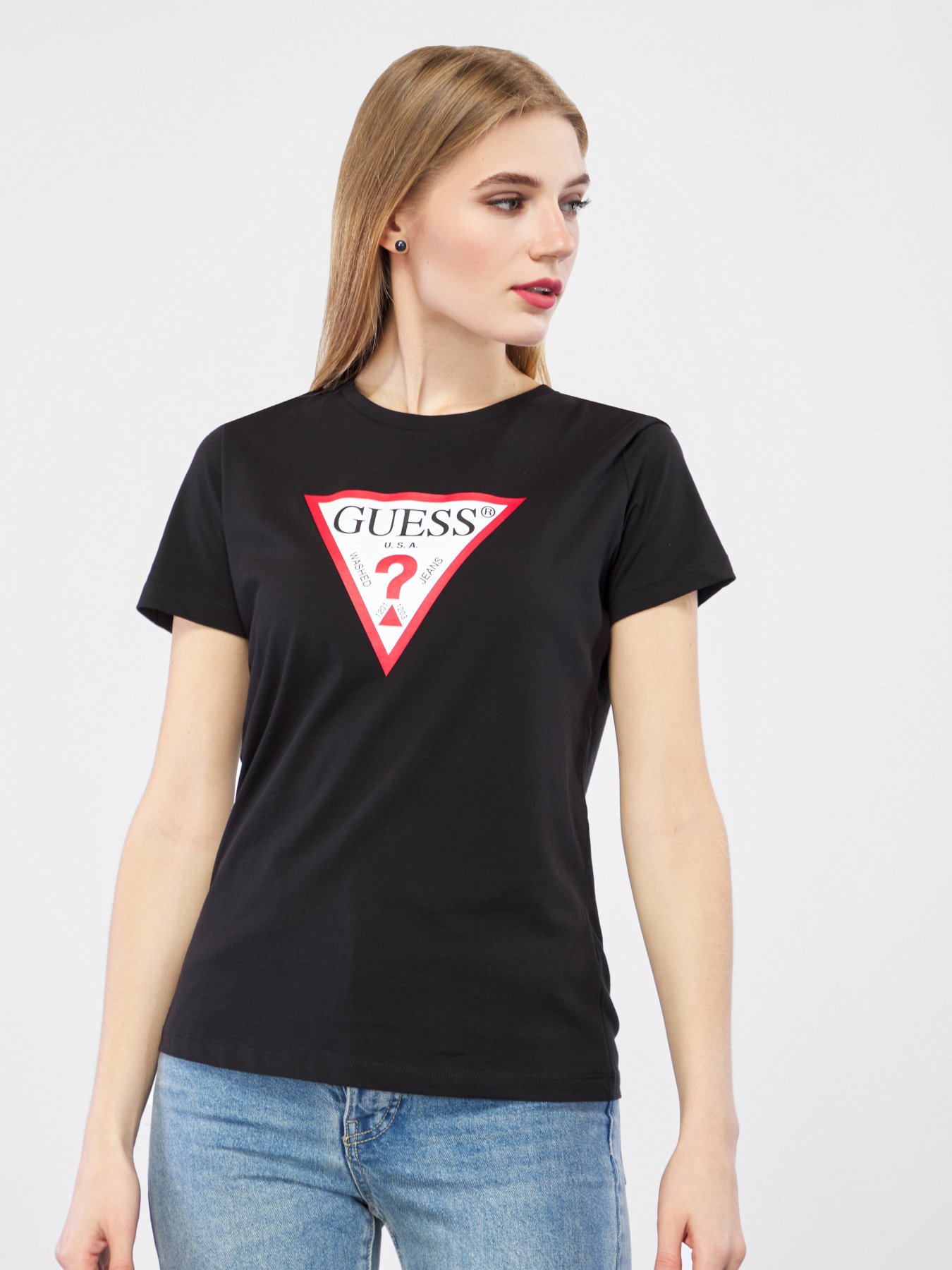 Футболки и поло GUESS модель W0YI57-K8HM0-JBLK Фото