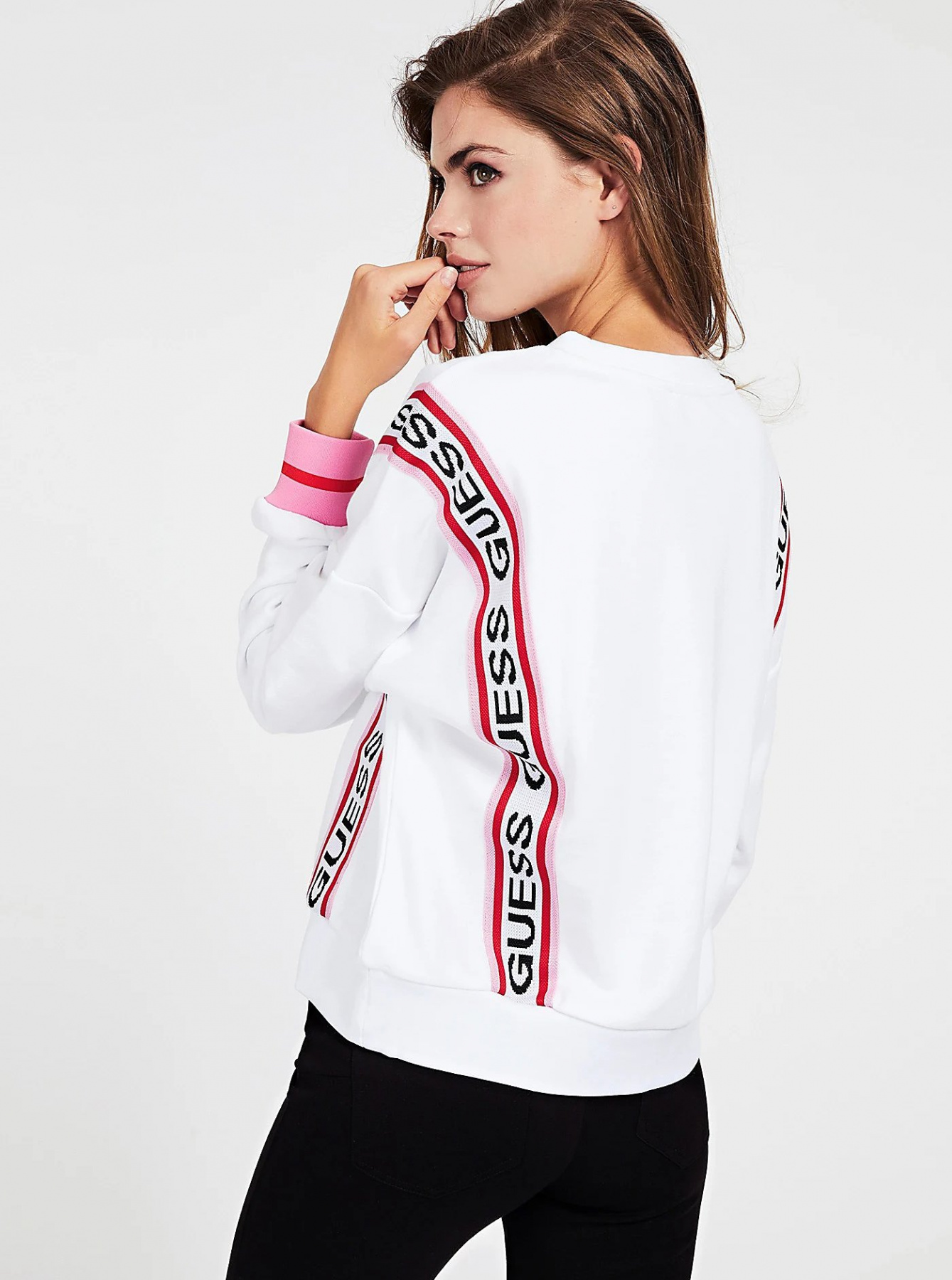 Худі та світшоти GUESS модель W0YQ13-K8800-TWHT Фото