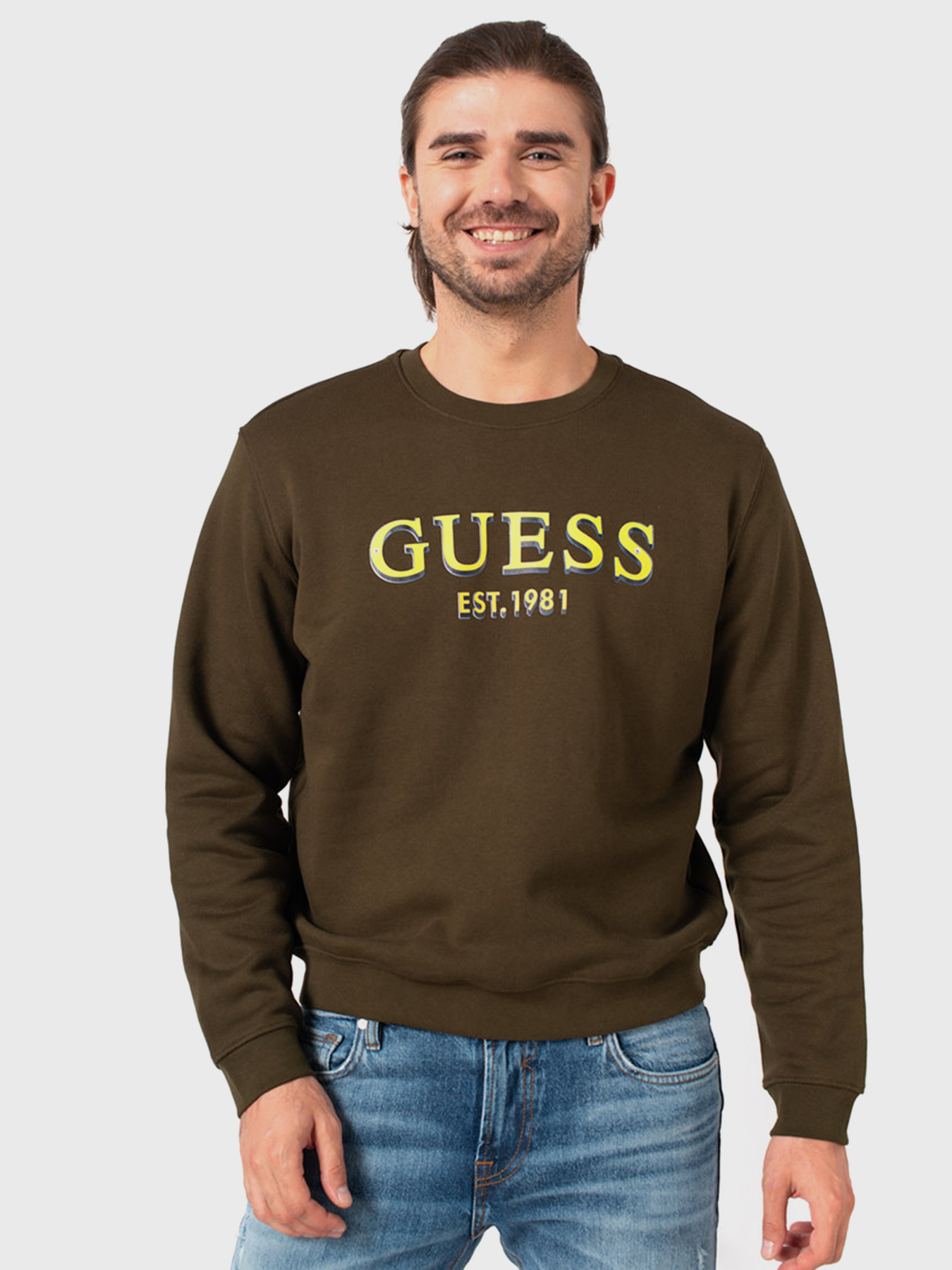 Світшот GUESS модель M0BQ76-K9V31-G1AM Світшот GUESS модель M0BQ76-K9V31-G1AM Фото