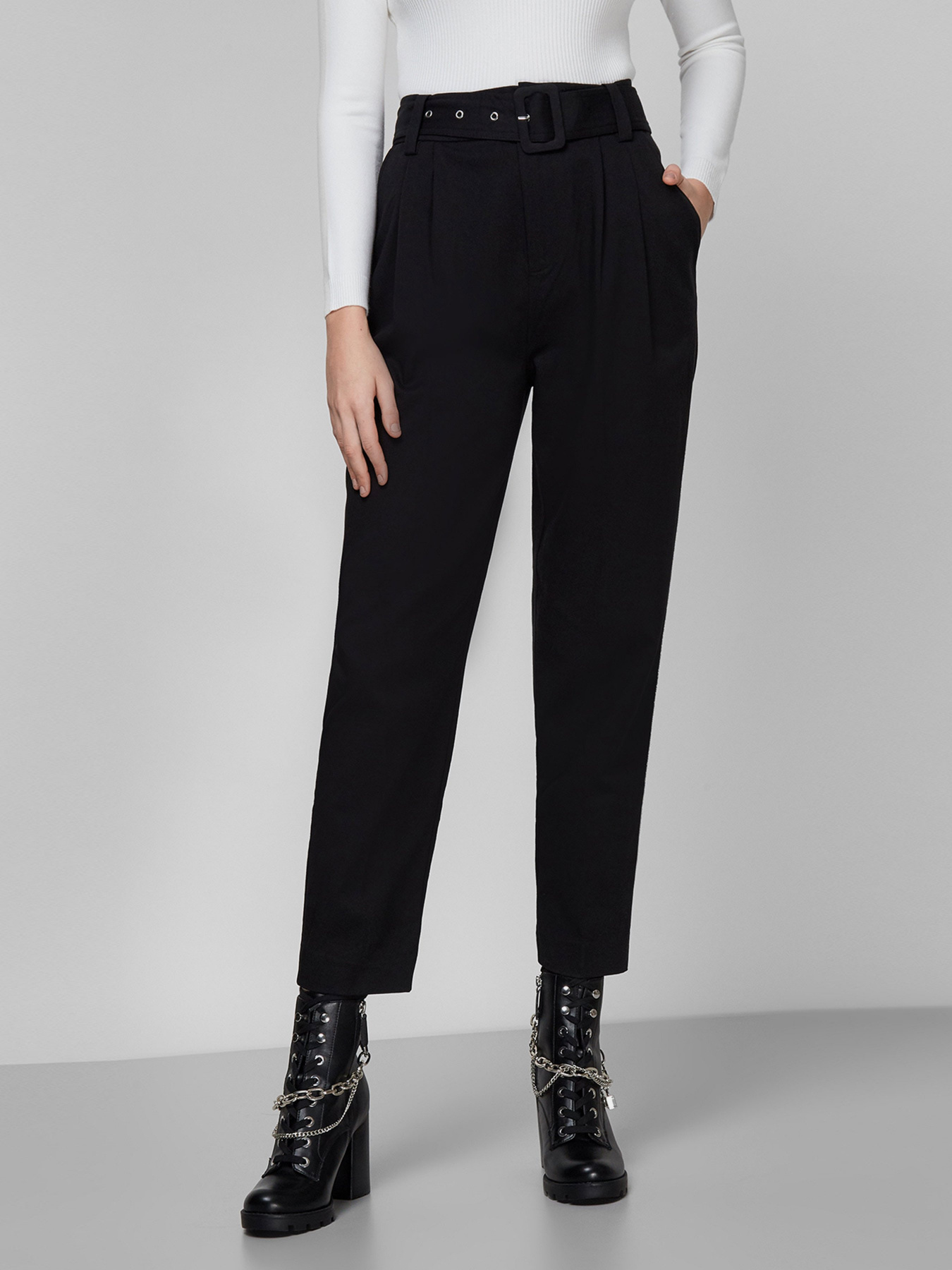 Повсякденні штани GUESS модель W1RB68-WDOK0-JBLK Фото