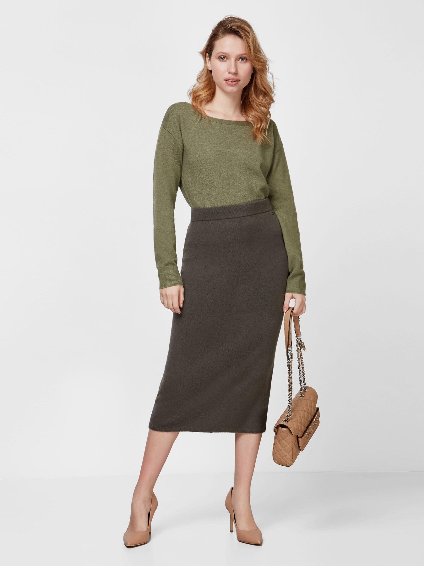 Юбка миди GUESS Kaia модель W0RR38-R2QA0-G9K2 Юбка миди GUESS Kaia модель W0RR38-R2QA0-G9K2 Фото