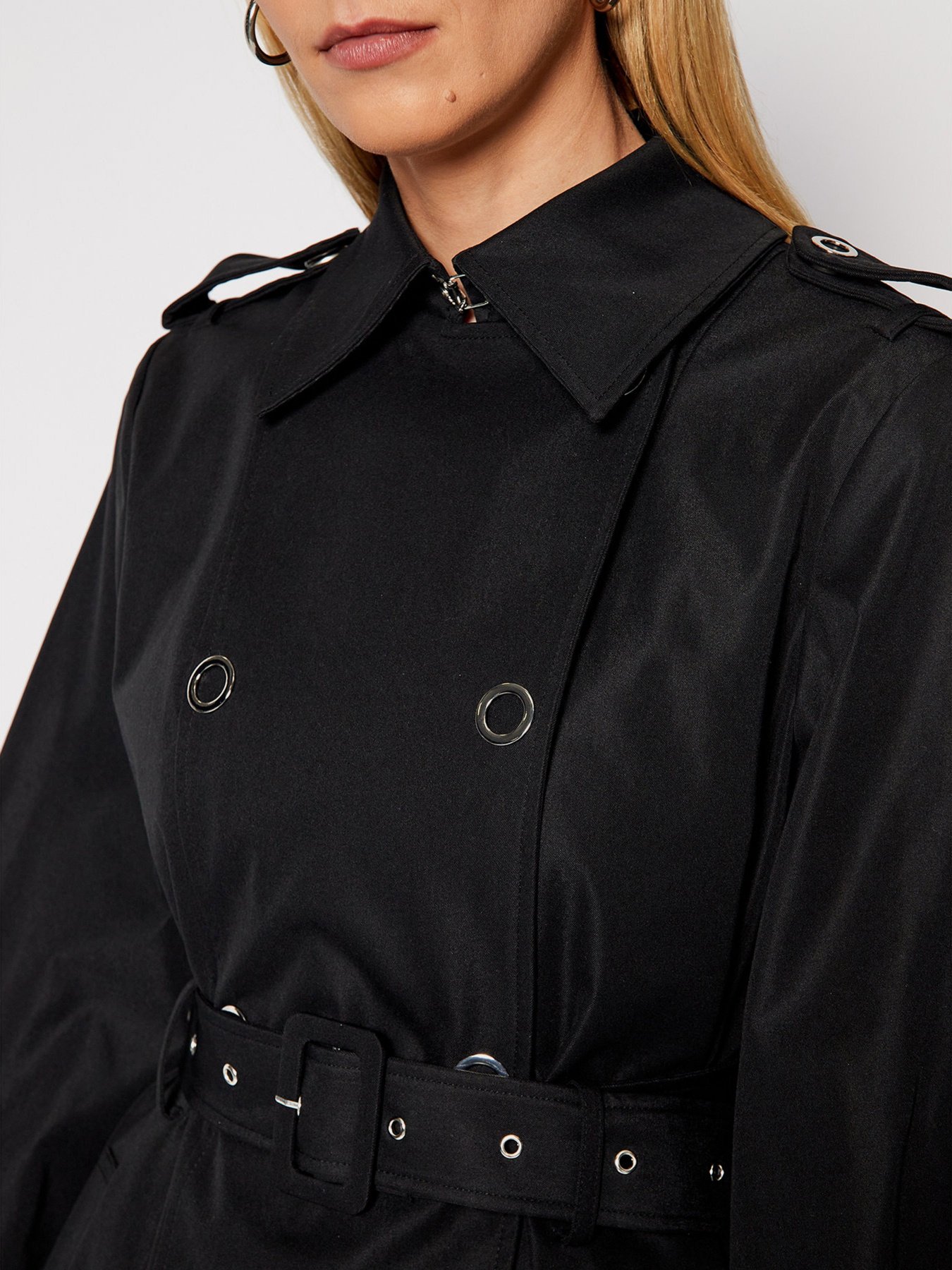 Тренч GUESS модель W1RL00-WDO40-JBLK Фото