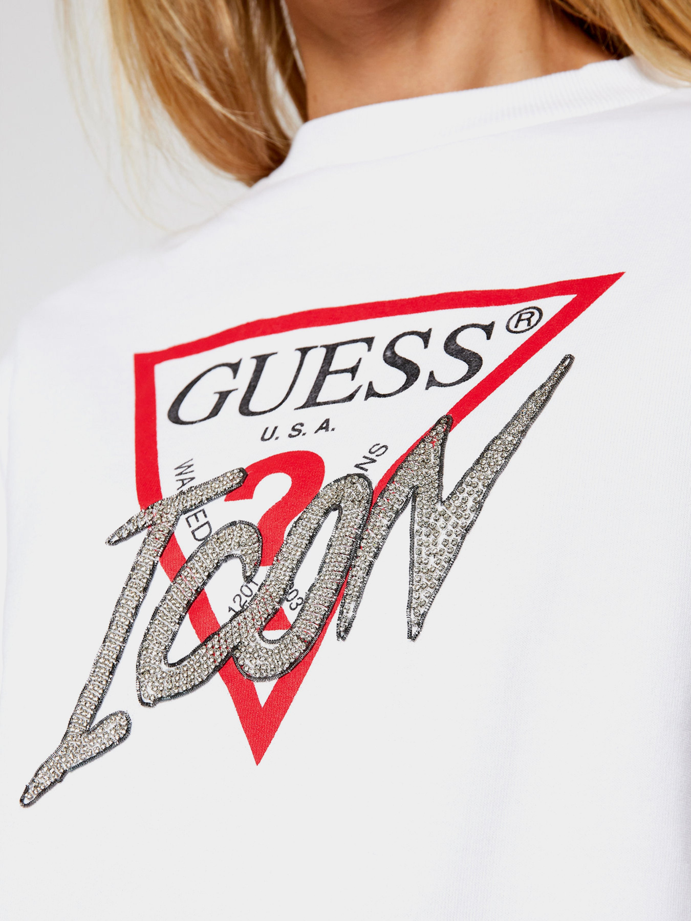 Світшот GUESS модель W1RQ04-K68I0-TWHT Фото