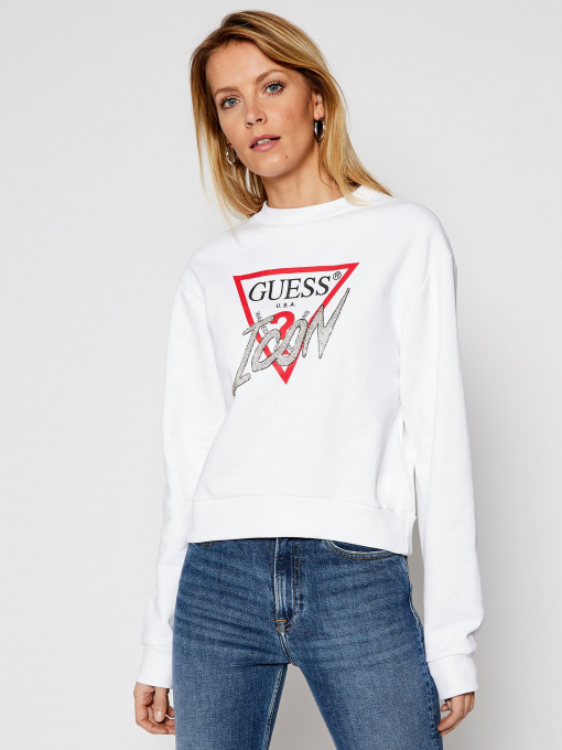 Свитшот GUESS модель W1RQ04-K68I0-TWHT Фото