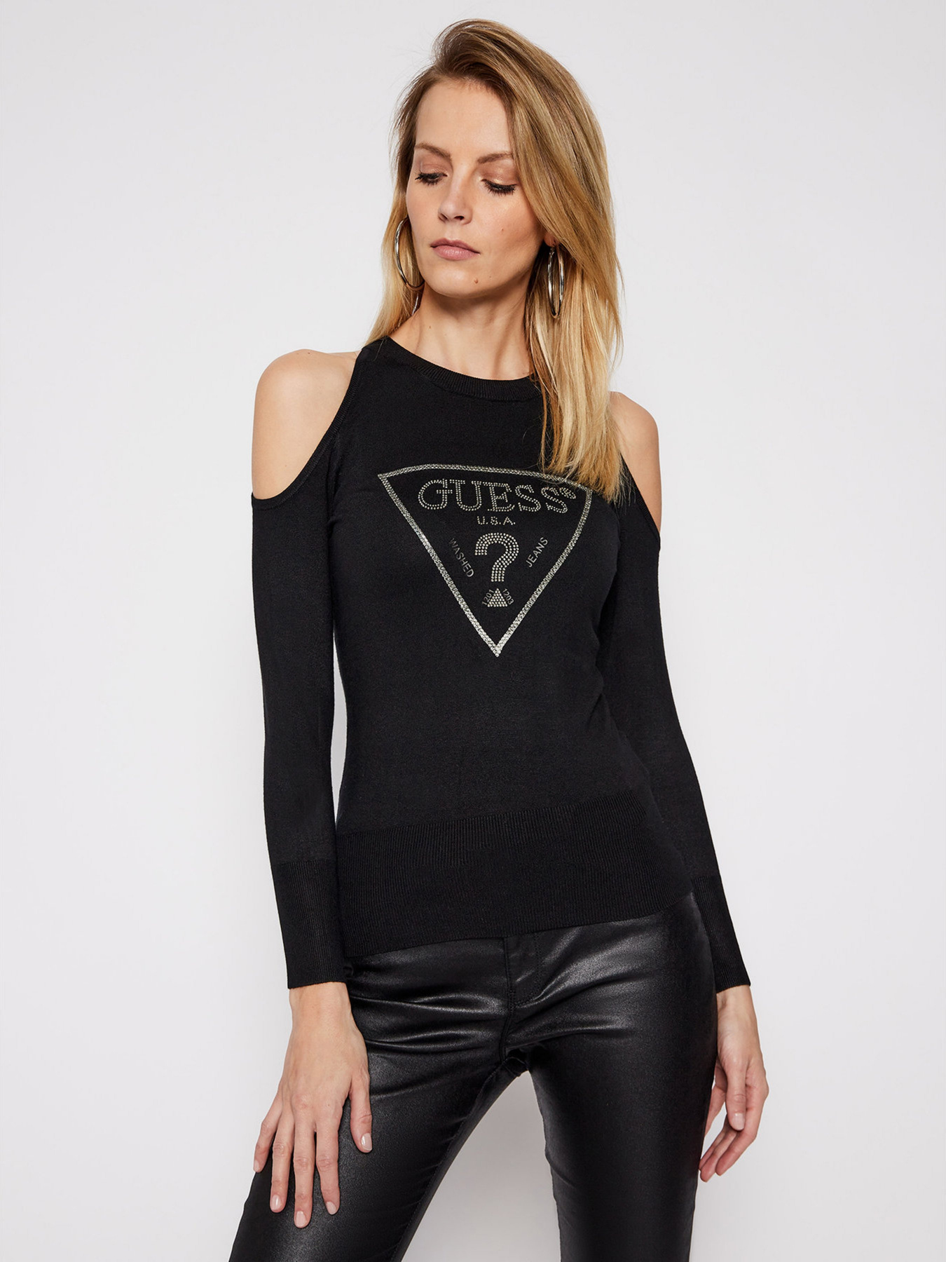 Джемпер GUESS модель W1RR0D-Z2NQ0-JBLK Джемпер GUESS модель W1RR0D-Z2NQ0-JBLK Фото