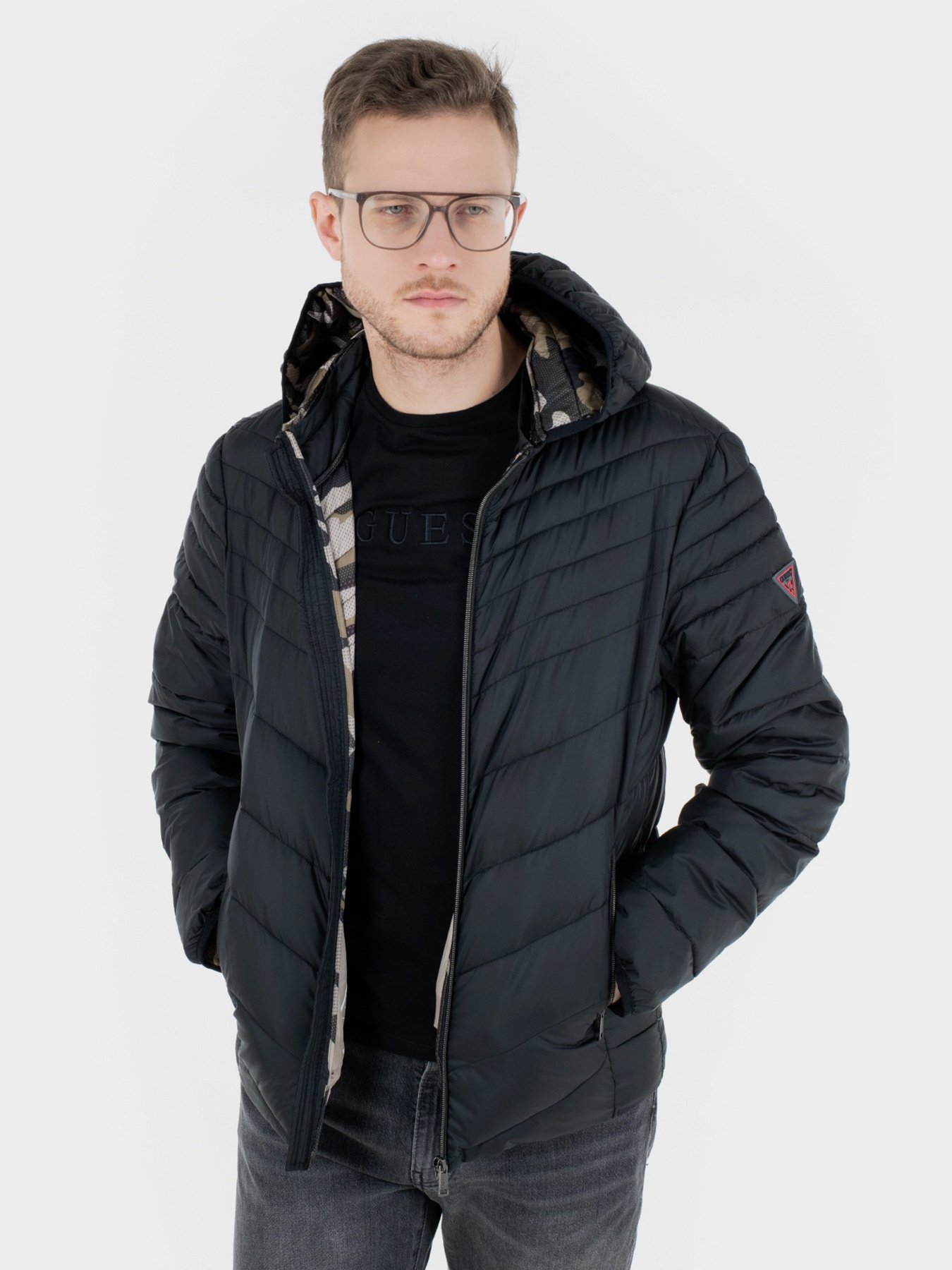 Демісезонна куртка GUESS модель M1RL45-WCQA0-JBLK Демісезонна куртка GUESS модель M1RL45-WCQA0-JBLK Фото