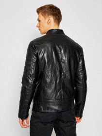 Шкіряна куртка GUESS модель M1RL48-WDMP0-JBLK Фото