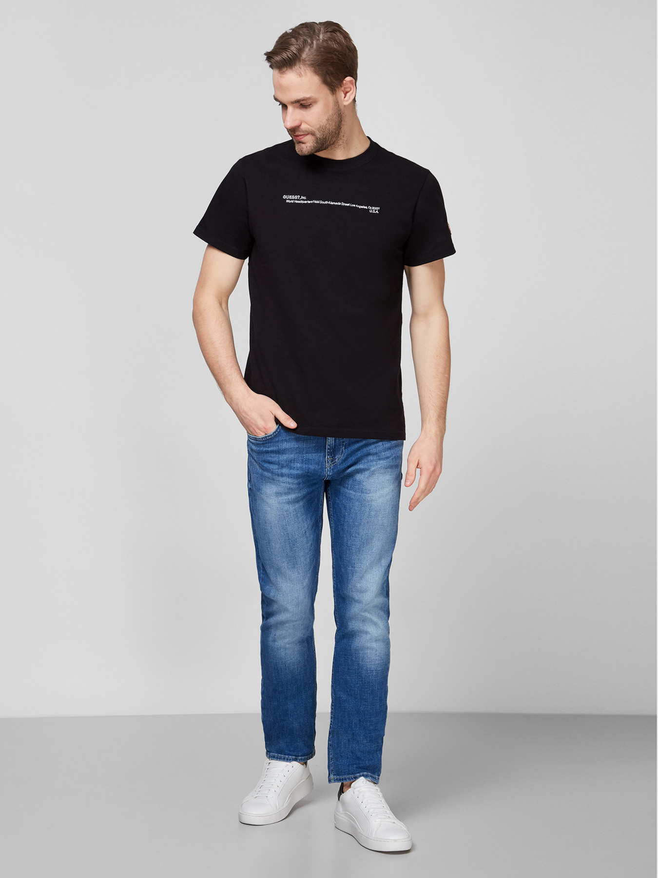 Футболки и поло GUESS модель M1RI91-KAG00-JBLK Фото