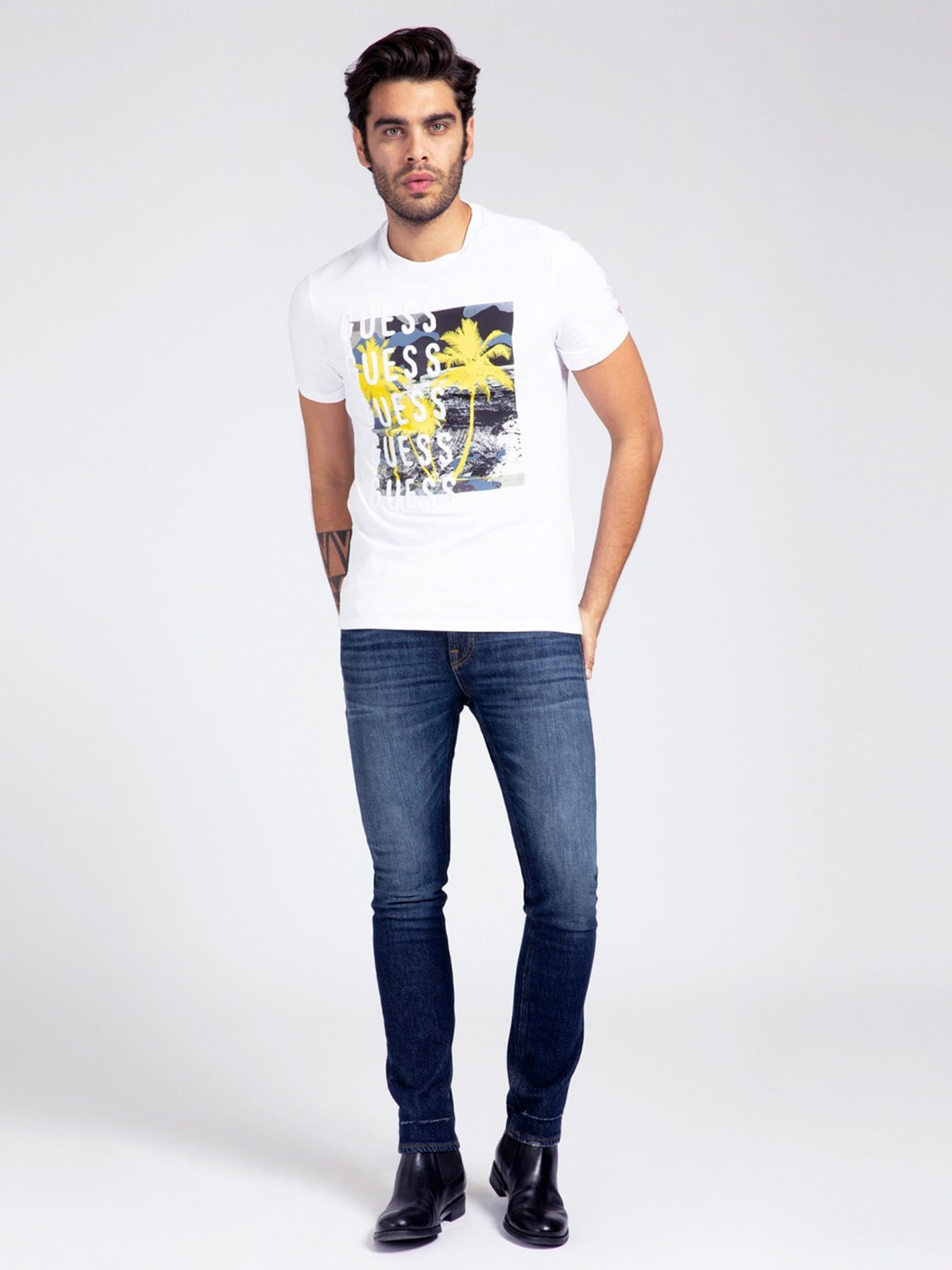 Футболка GUESS модель M1GI58-J1311-TWHT Фото