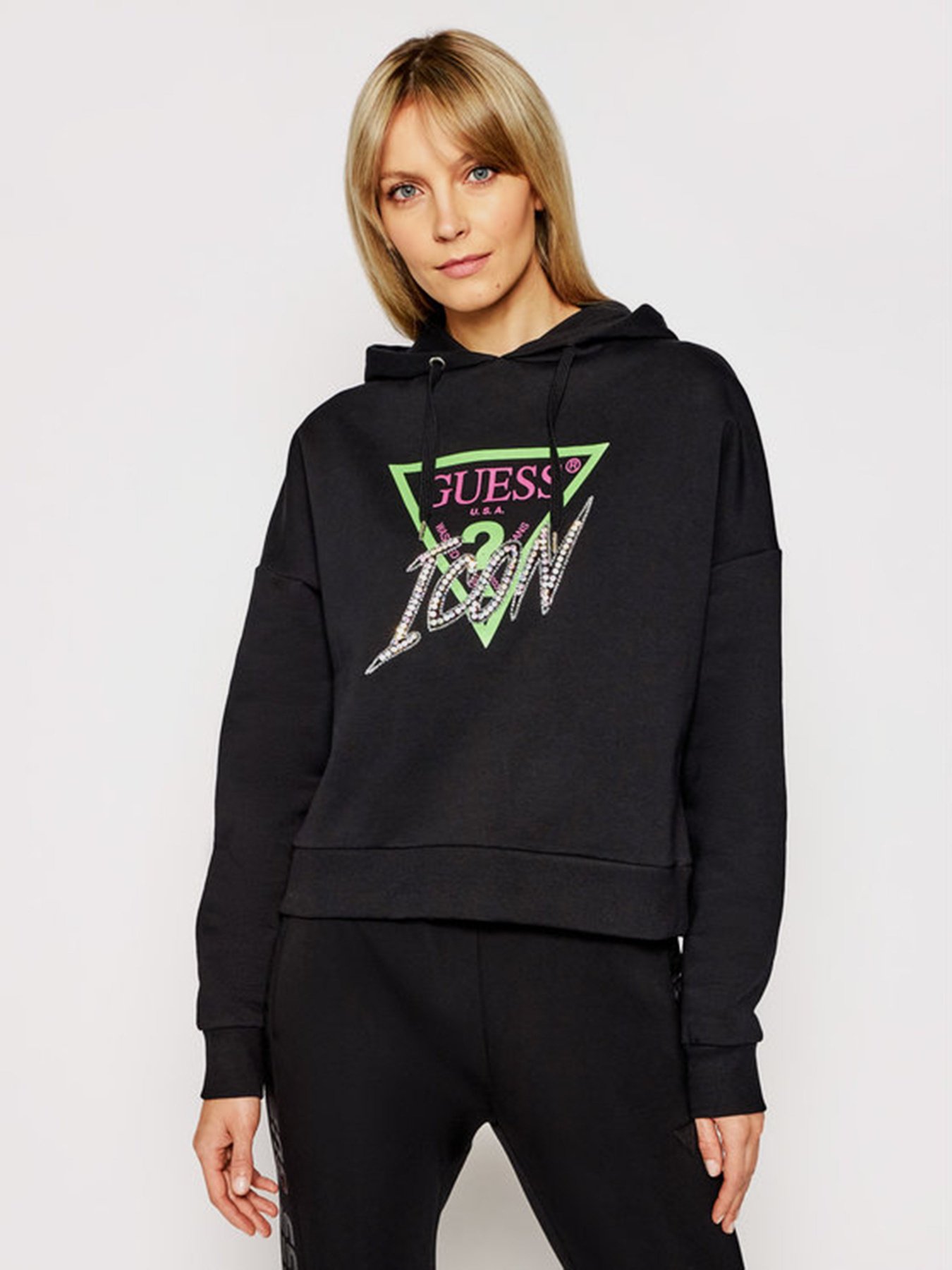 Худи GUESS модель W1RQ05-K68I0-JBLK Фото