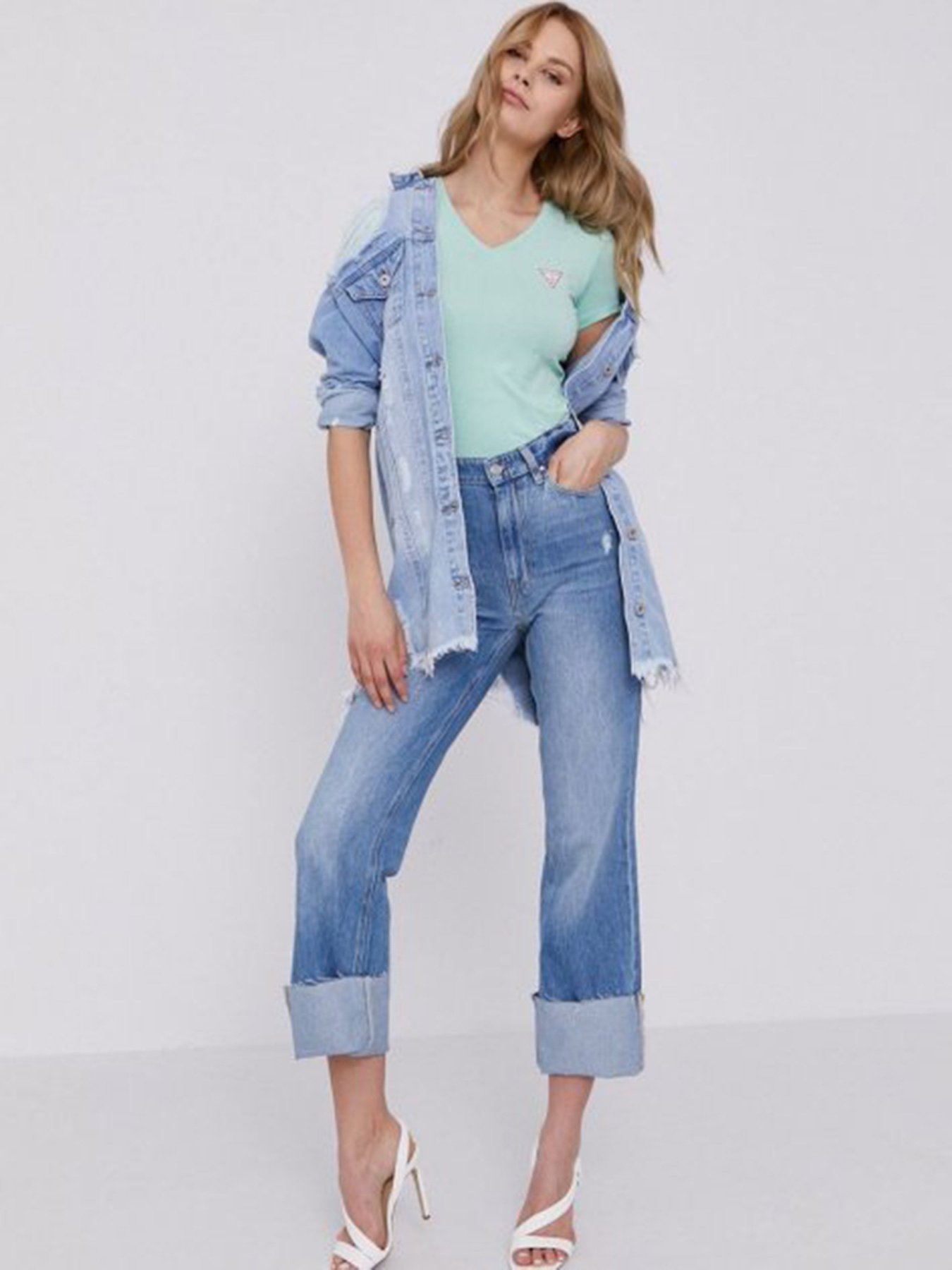 Прямые джинсы GUESS Straight модель W1YA33.D3Y0G;STWY Фото