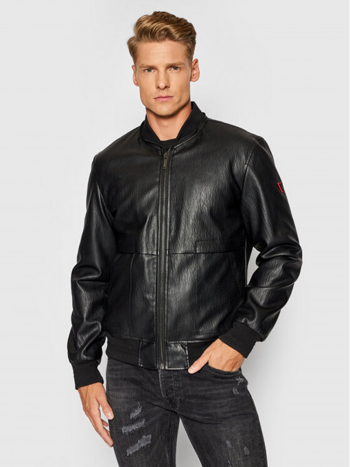 Шкіряна куртка GUESS модель M1YL56.WDZN0;JBLK Фото