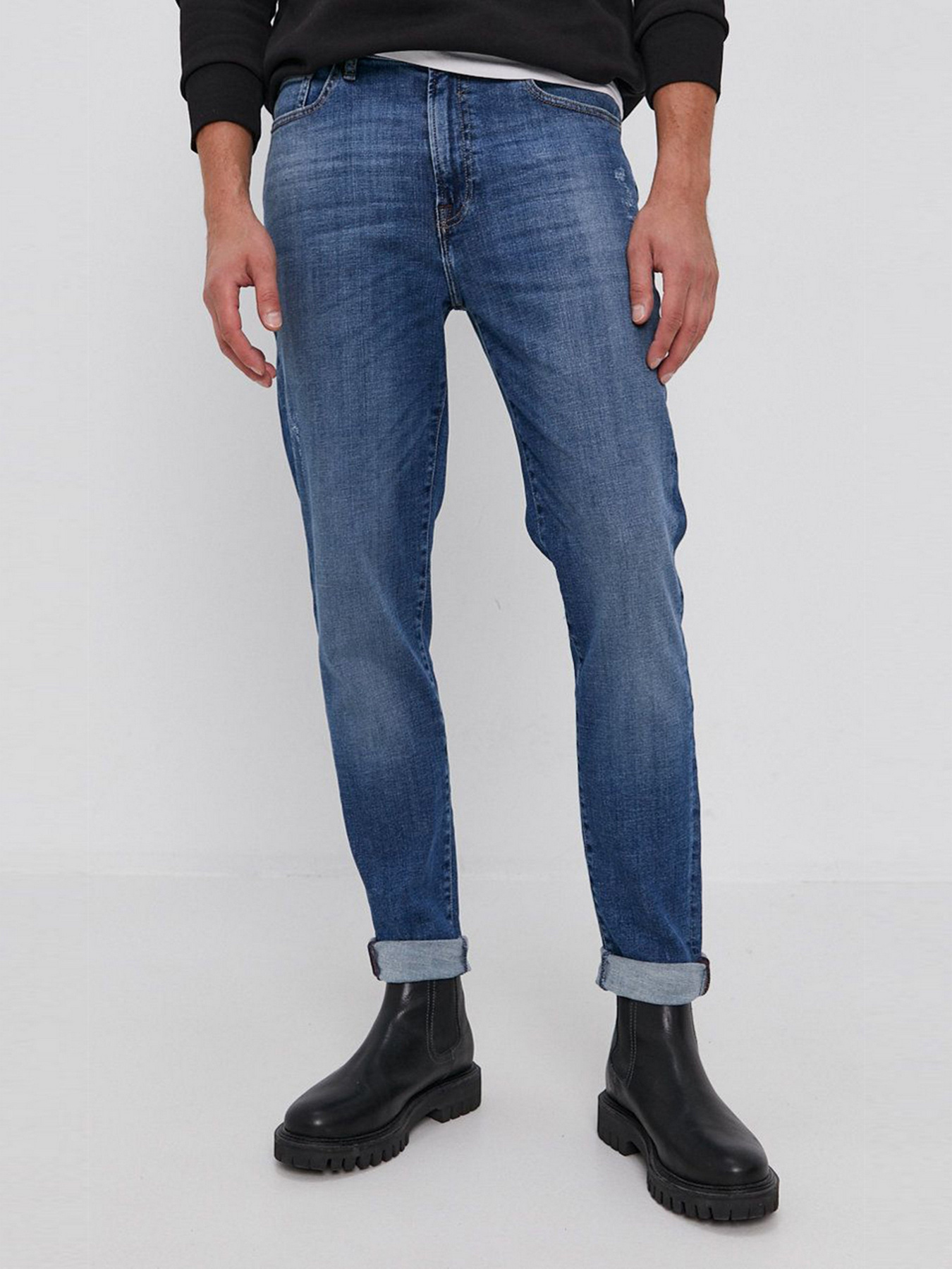 Завужені джинси GUESS модель M1BA37.D4HN2;EVST Завужені джинси GUESS модель M1BA37.D4HN2;EVST Фото