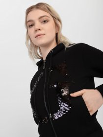 Кофта спортивная GUESS модель W1BQ05.K7UW2;JBLK Фото