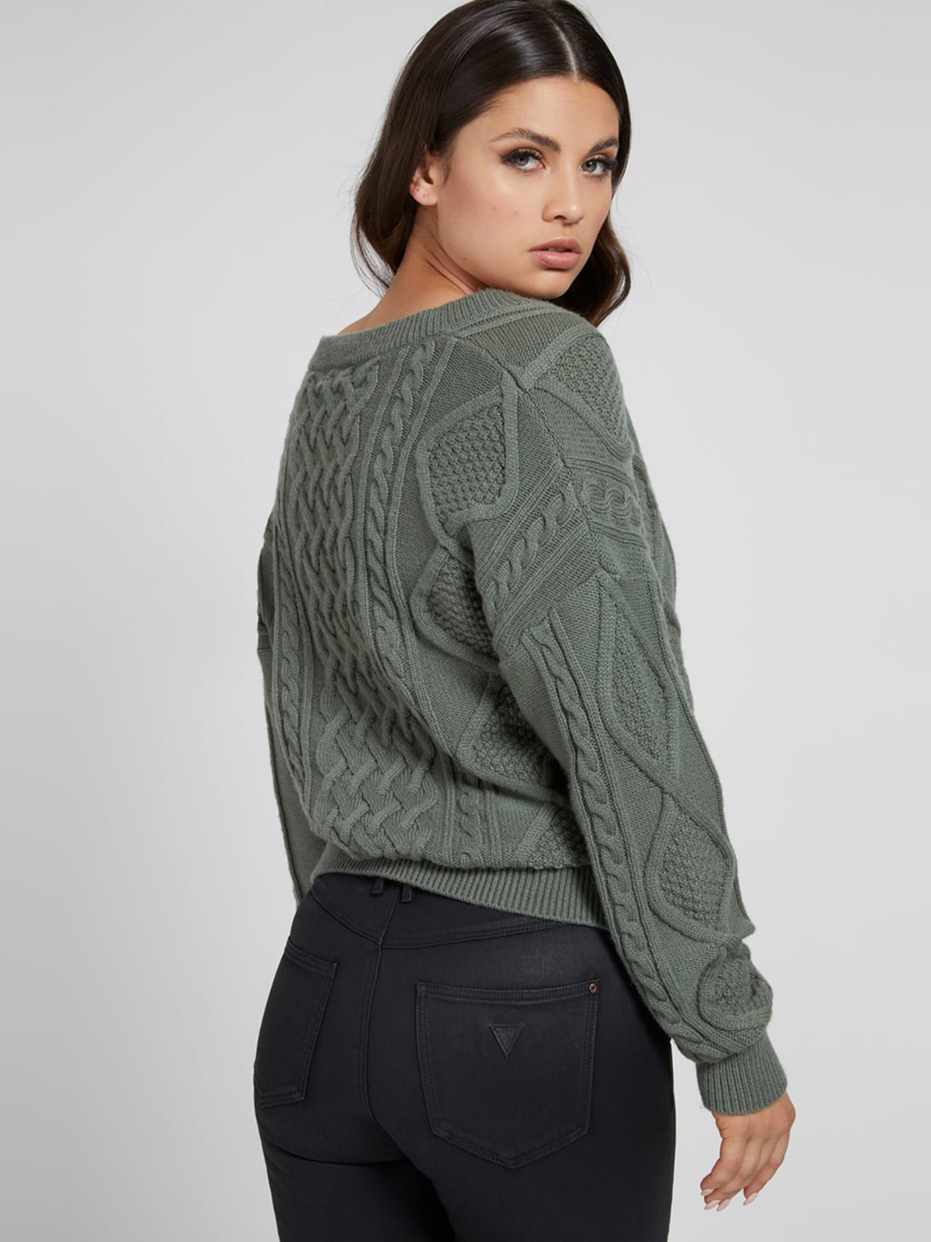 Джемпер GUESS Slouchy Cable Noemi модель W1BR50.Z2QA0;F8BE Фото