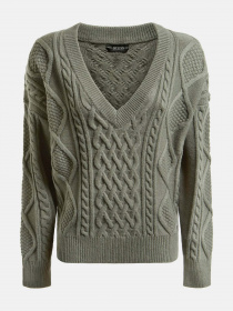 Джемпер GUESS Slouchy Cable Noemi модель W1BR50.Z2QA0;F8BE Джемпер GUESS Slouchy Cable Noemi модель W1BR50.Z2QA0;F8BE Фото