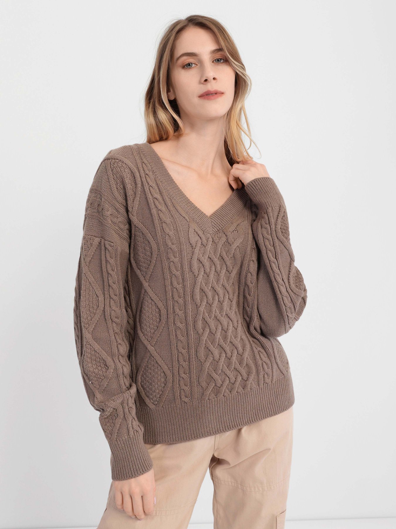 Джемпер GUESS Slouchy Cable Noemi модель W1BR50.Z2QA0;G1EC Фото