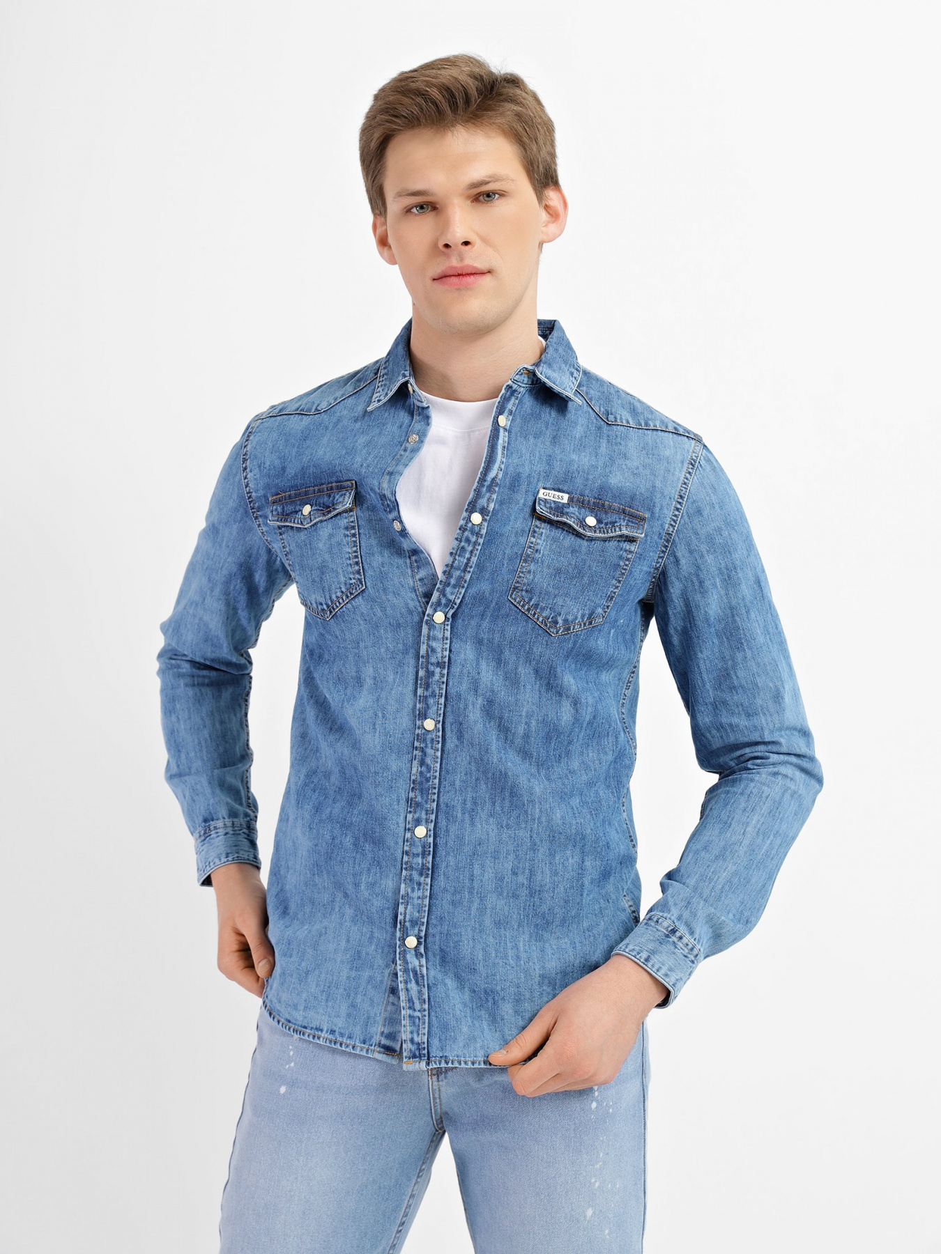 Сорочка GUESS модель M2RH02.D14LA;UTAH Фото