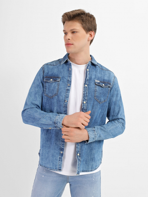 Сорочка GUESS модель M2RH02.D14LA;UTAH Фото