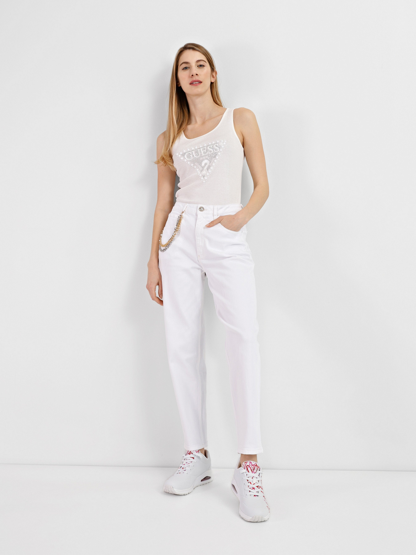 Джинси мом GUESS Mom модель W2RA21.D2G6P;OWHI Фото