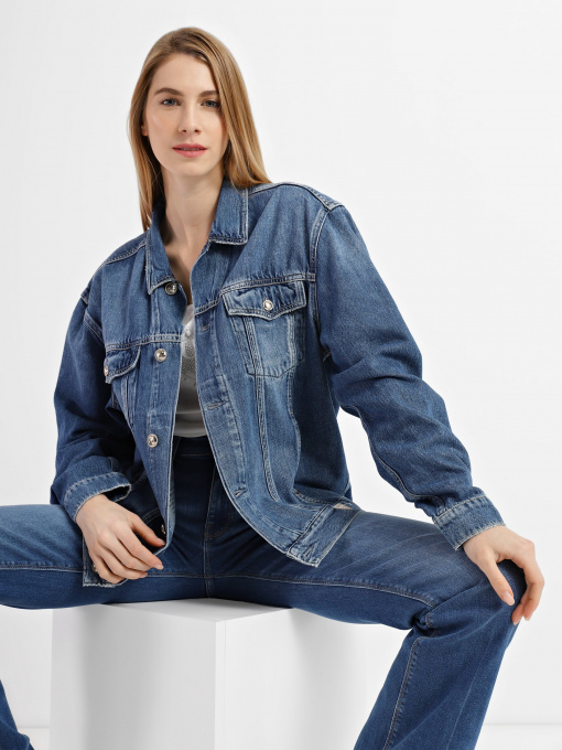 Джинсовая куртка GUESS модель W2RN16.D3Y0V;RGEL Фото