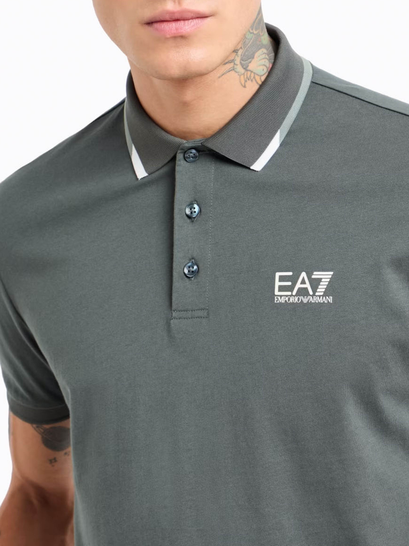 Поло EA7 Summerblock модель 7M000277-AF10375-U8109 Фото