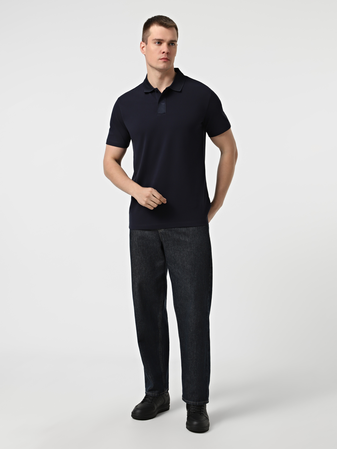 Поло EA7 модель 7M000882-AF16722-UB102 Фото