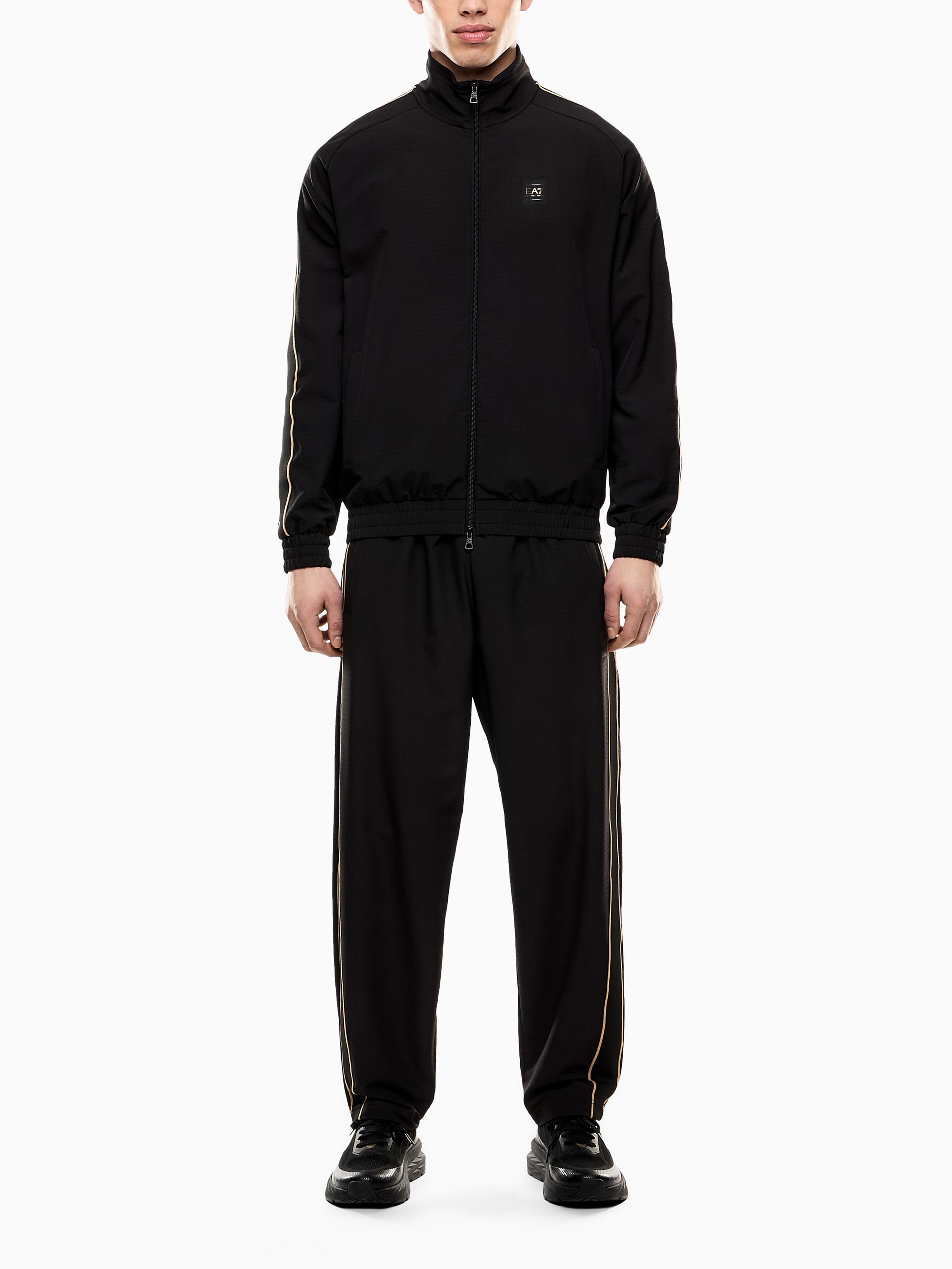 Чоловічий Спортивний костюм EA7  (7O1541) колір чорний, матеріал поліестер