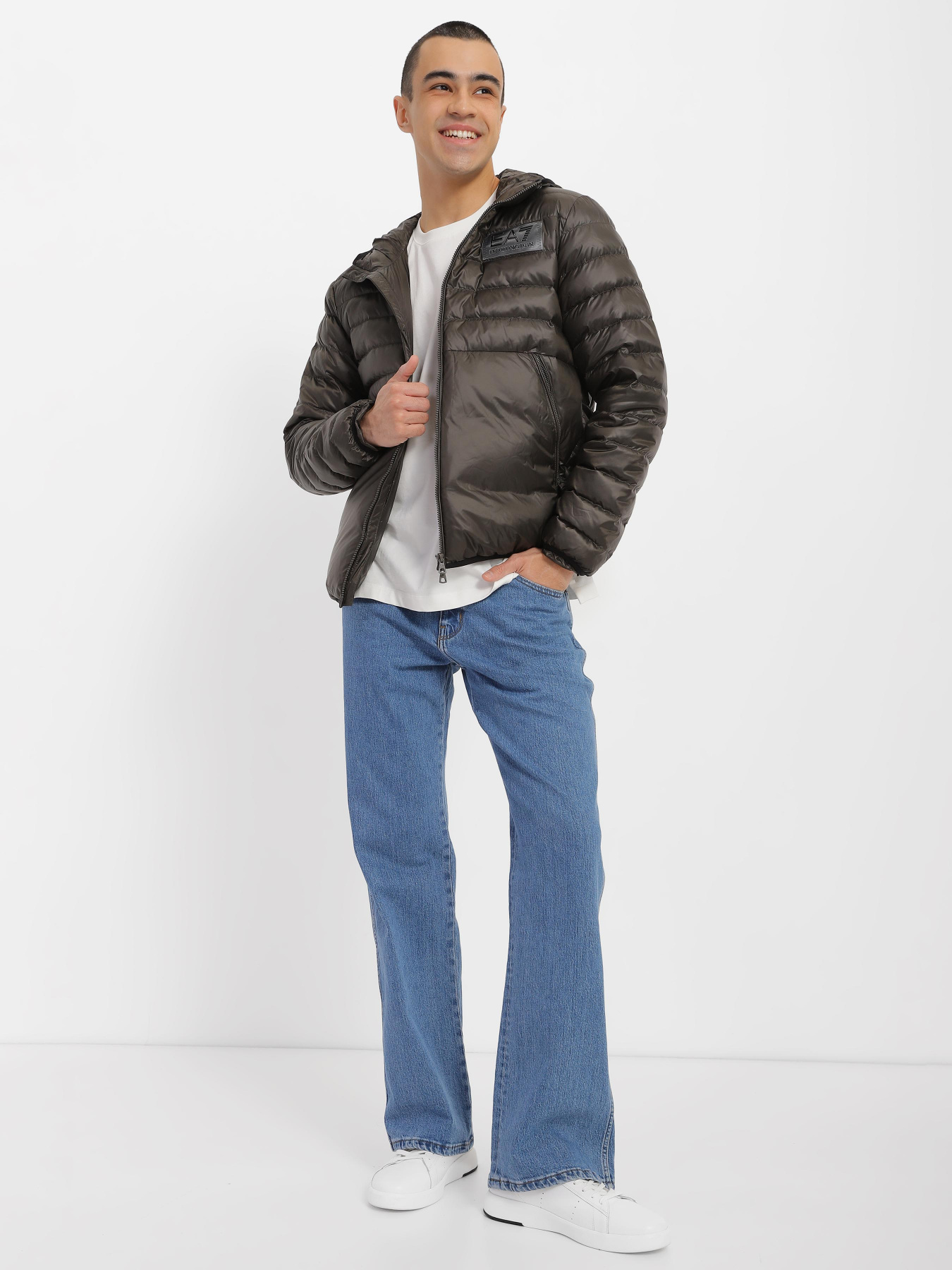 Пуховик EA7 модель 6LPB16-PN5ZZ-1866 Фото