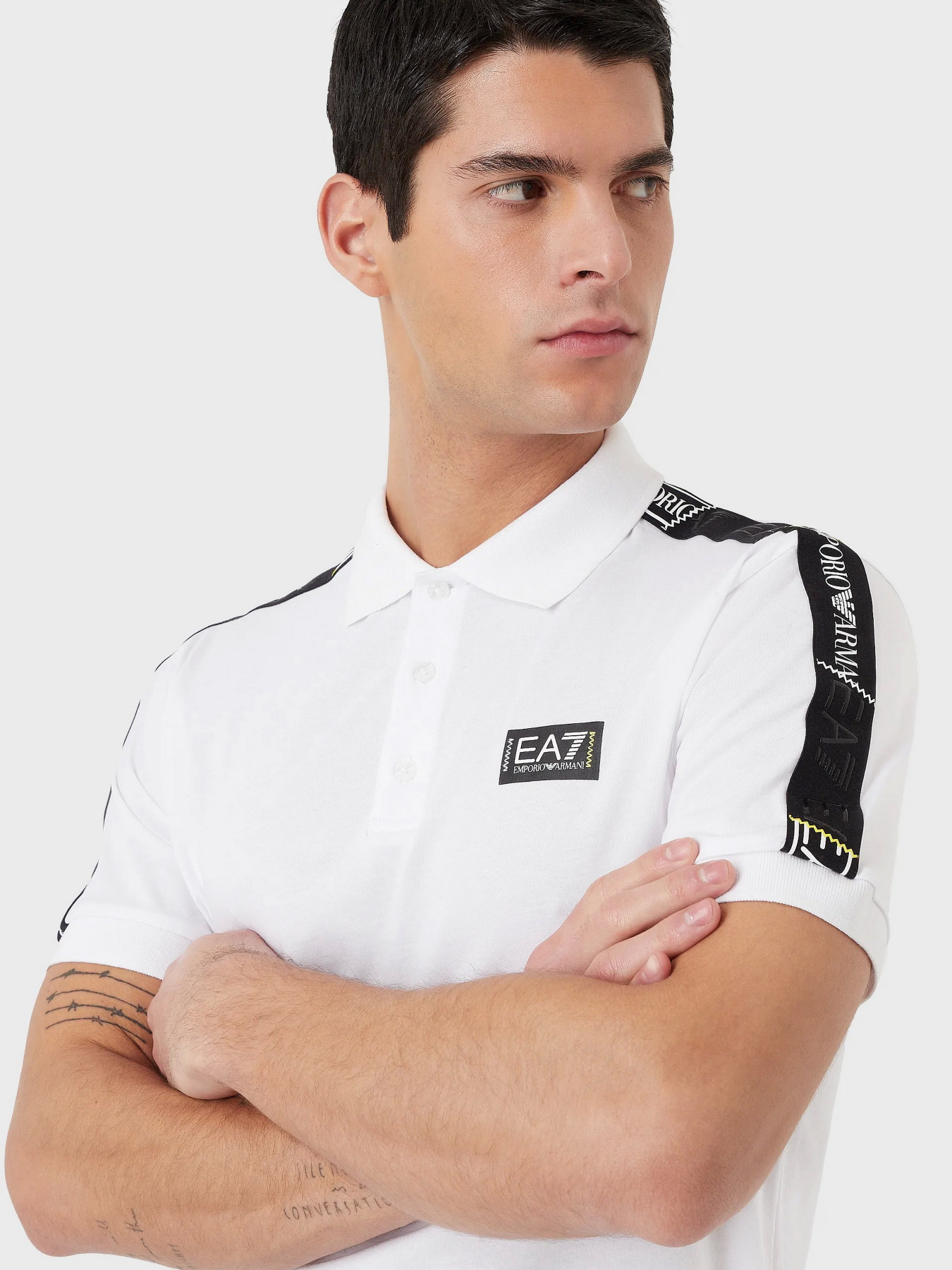 Поло EA7 Logo Series модель 3RPF52-PJ02Z-1100 Фото