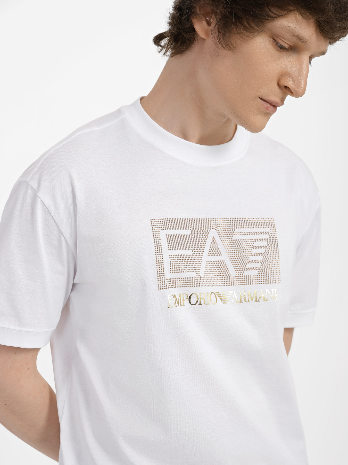 Футболка EA7 Logo Series модель 3RUT05-PJFBZ-1100 Фото