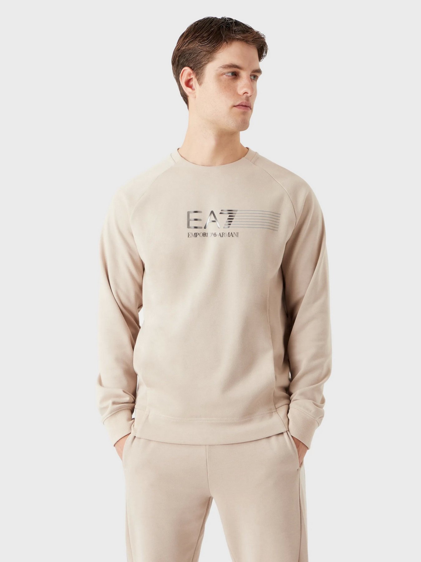 Світшот EA7 Natural Ventus7 модель 3RPM41-PJMBZ-1722 Фото