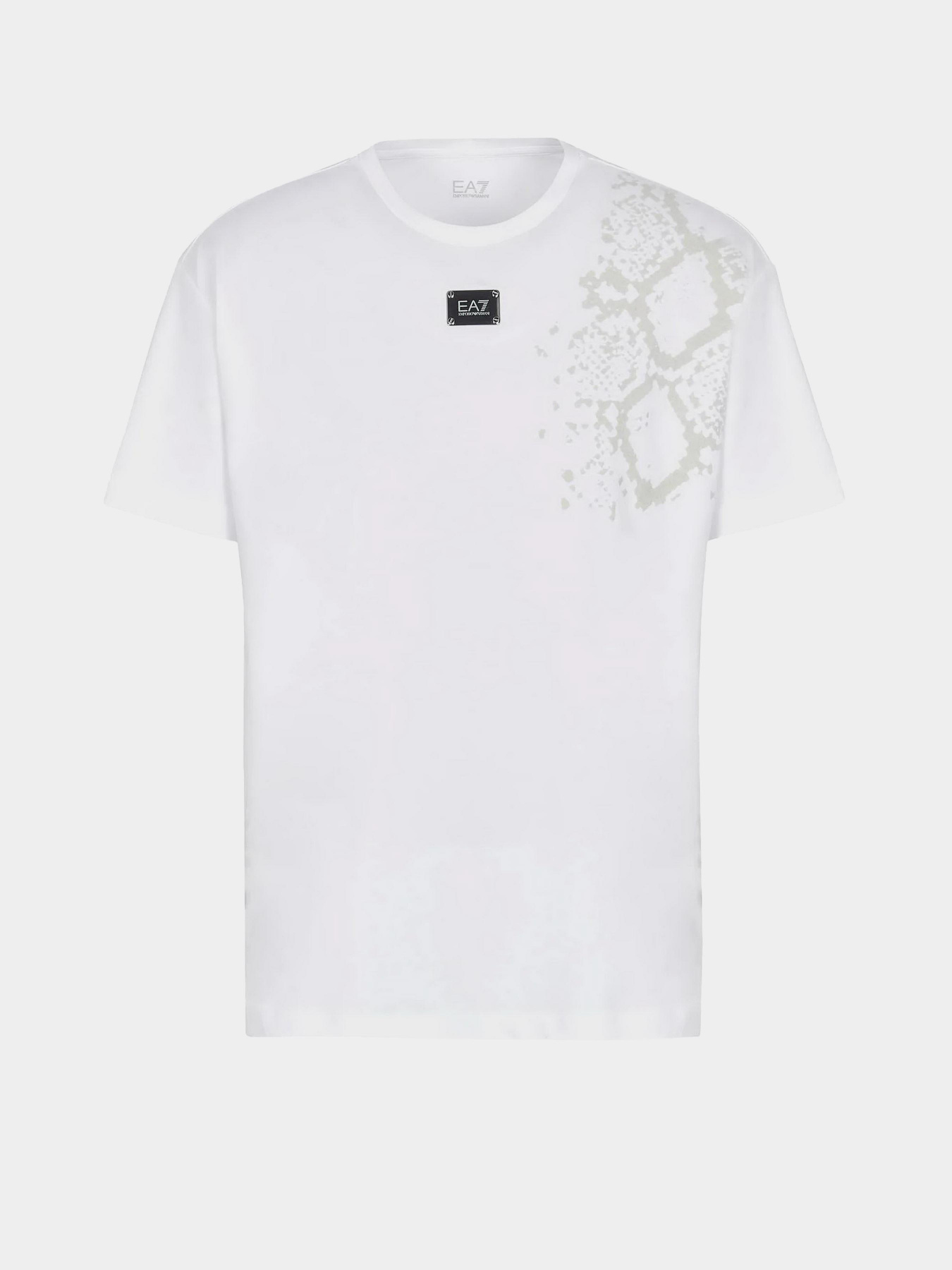 Футболка EA7 Animal print recycled cotton-blend crew-neck модель 6RUT80-TJQUZ-1100 Фото