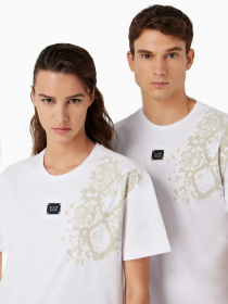 Футболка EA7 Animal print recycled cotton-blend crew-neck модель 6RUT80-TJQUZ-1100 Фото