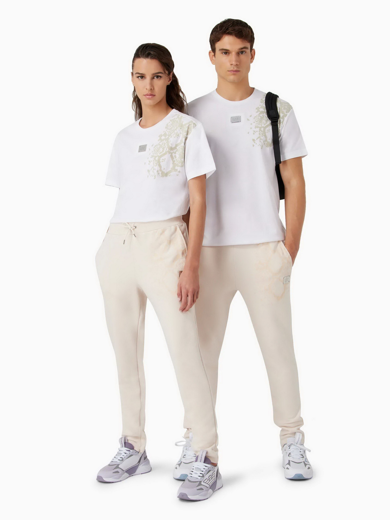 Футболка EA7 Animal print recycled cotton-blend crew-neck модель 6RUT80-TJQUZ-1100 Фото