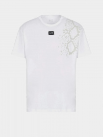 Футболка EA7 Animal print recycled cotton-blend crew-neck модель 6RUT80-TJQUZ-1100 Фото