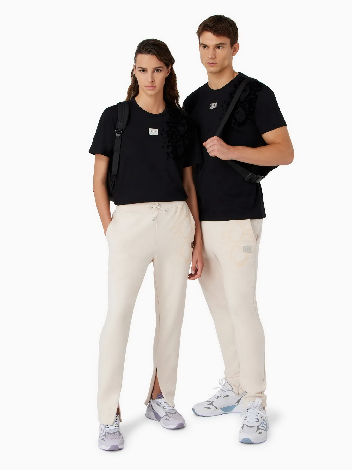 Футболка EA7 Animal print recycled cotton-blend crew-neck модель 6RUT80-TJQUZ-1200 Фото