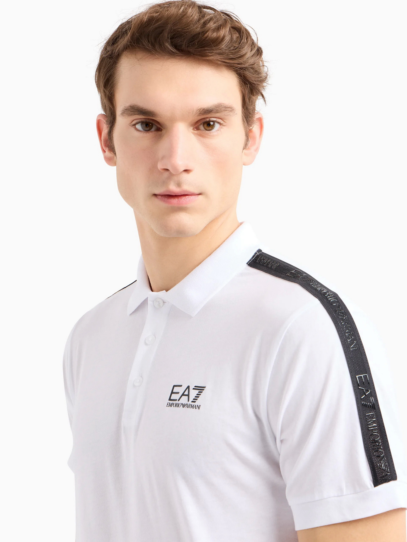 Поло EA7 Logo Series модель 3DPF23-PJ02Z-1100 Фото
