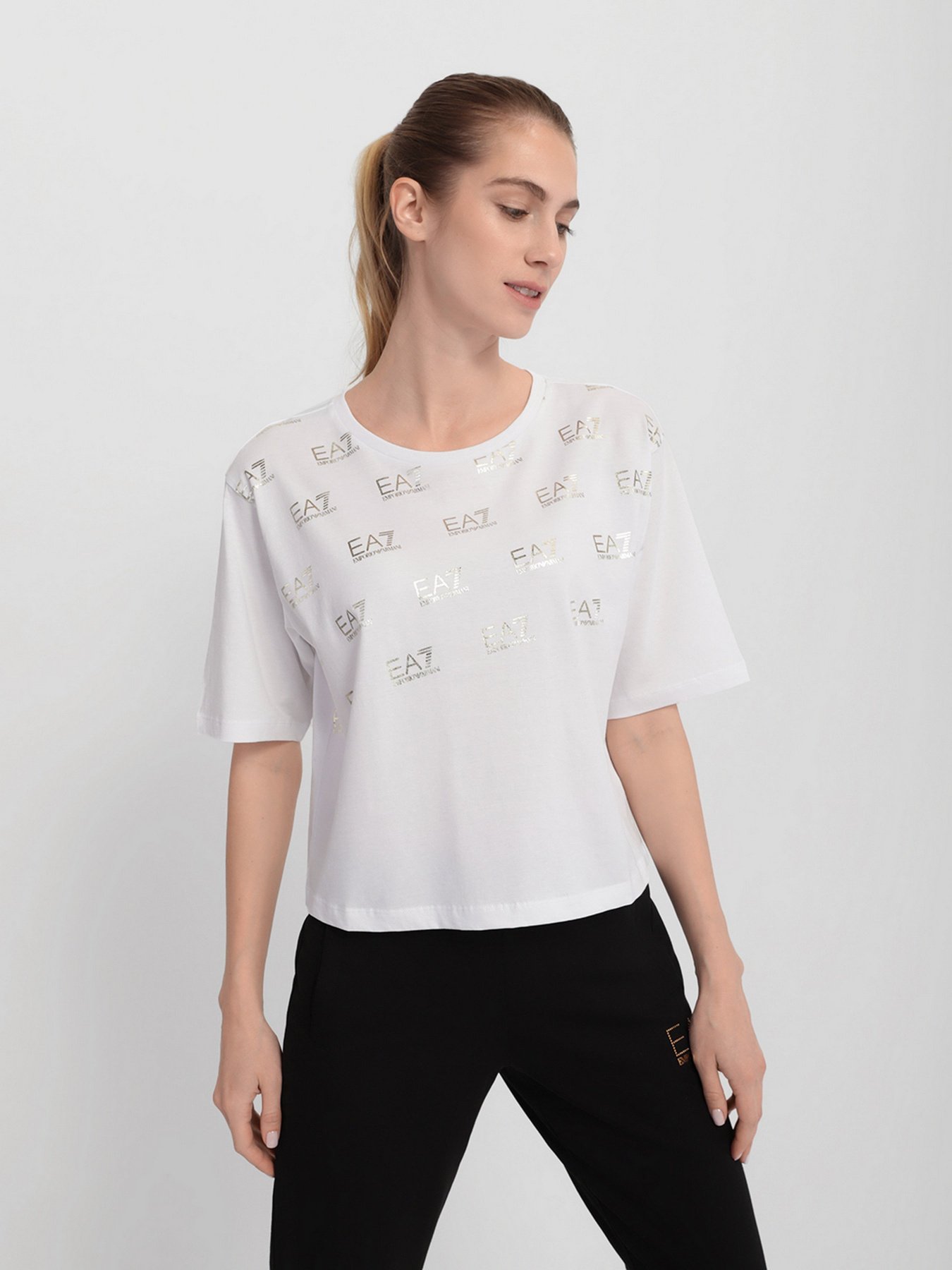 Футболка EA7 модель 6KTT33-TJAQZ-1100 Фото