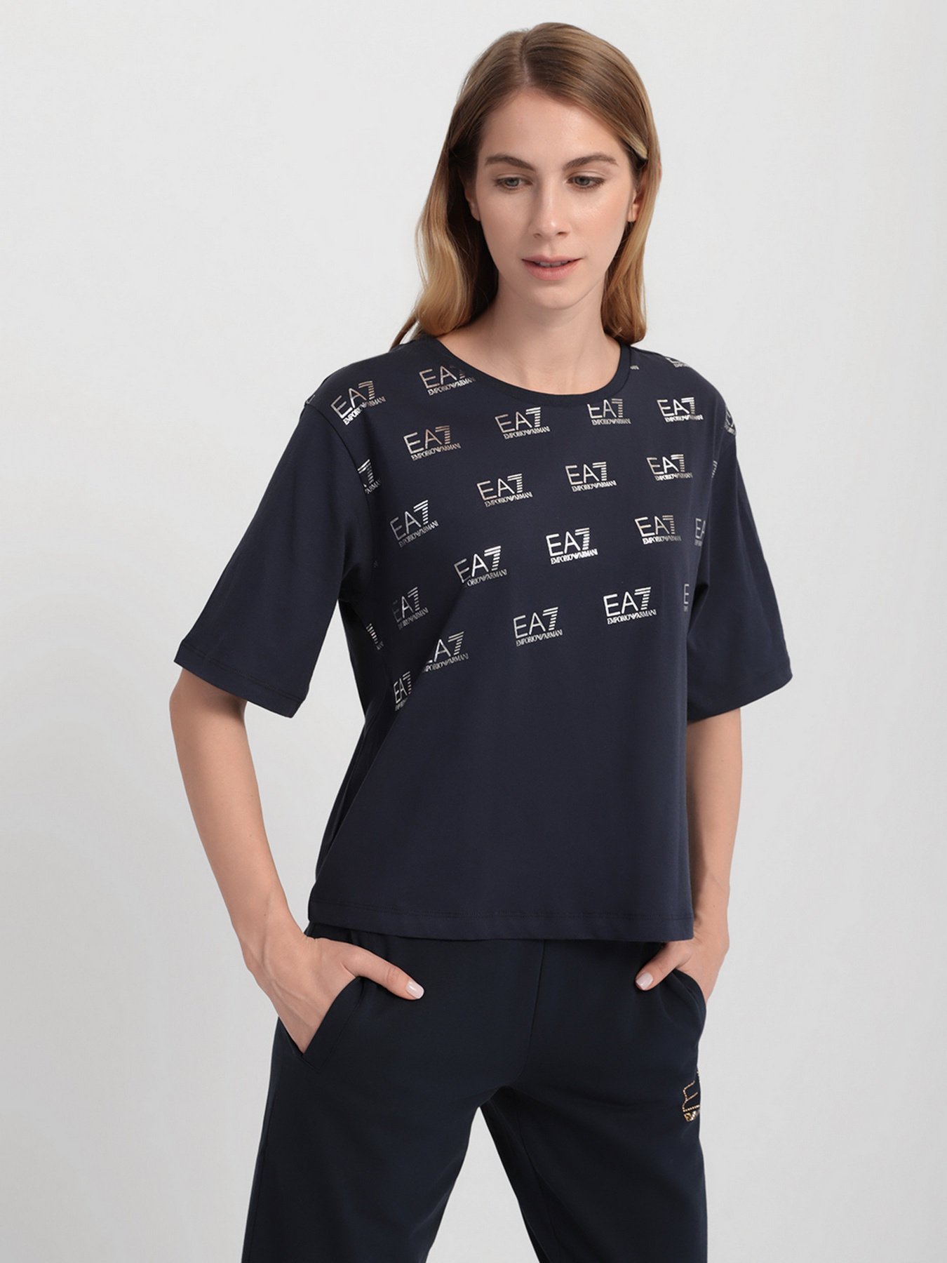 Футболка EA7 модель 6KTT33-TJAQZ-1554 Фото