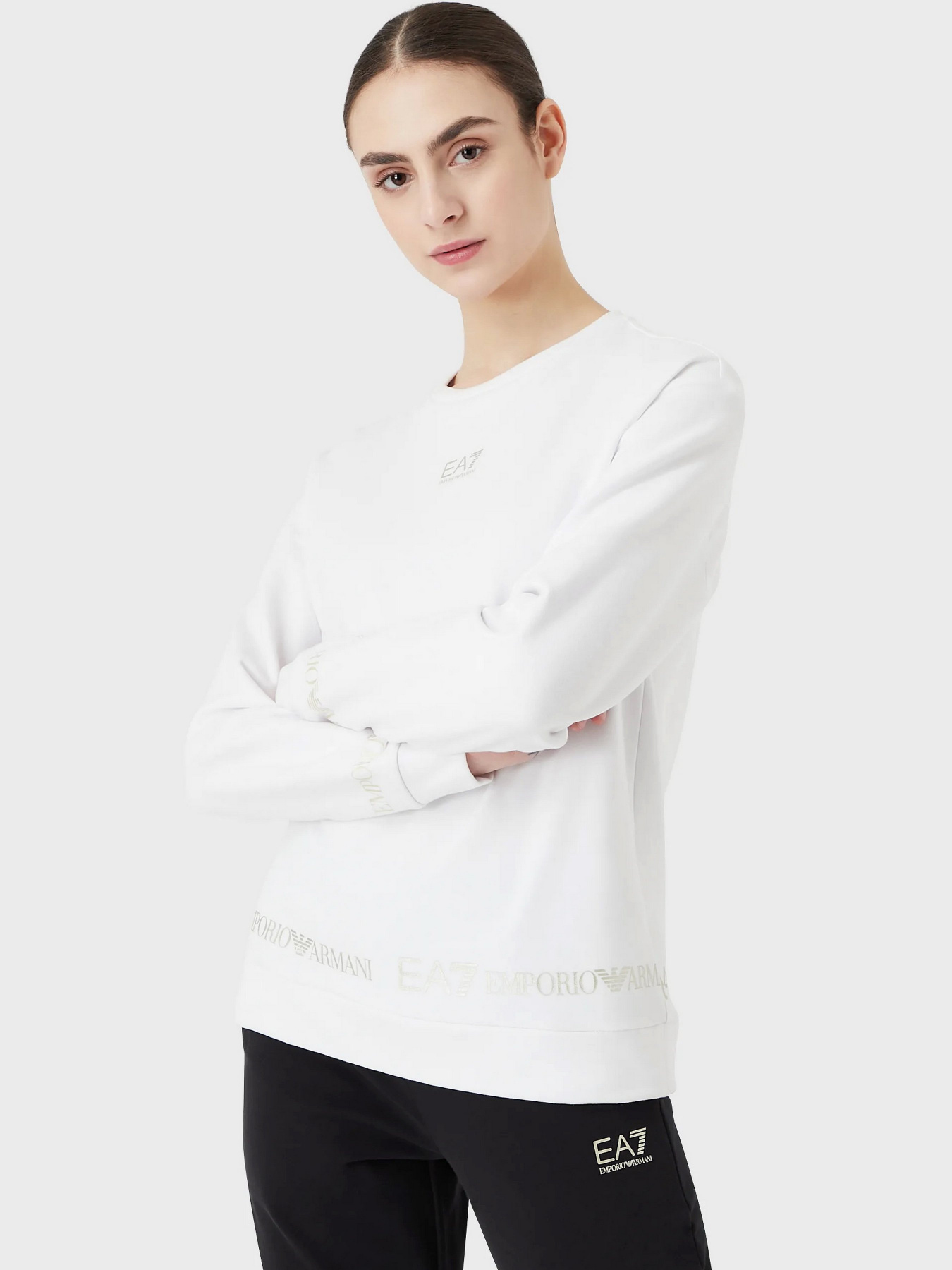 Світшот EA7 модель 6LTM09-TJFTZ-0101 Фото