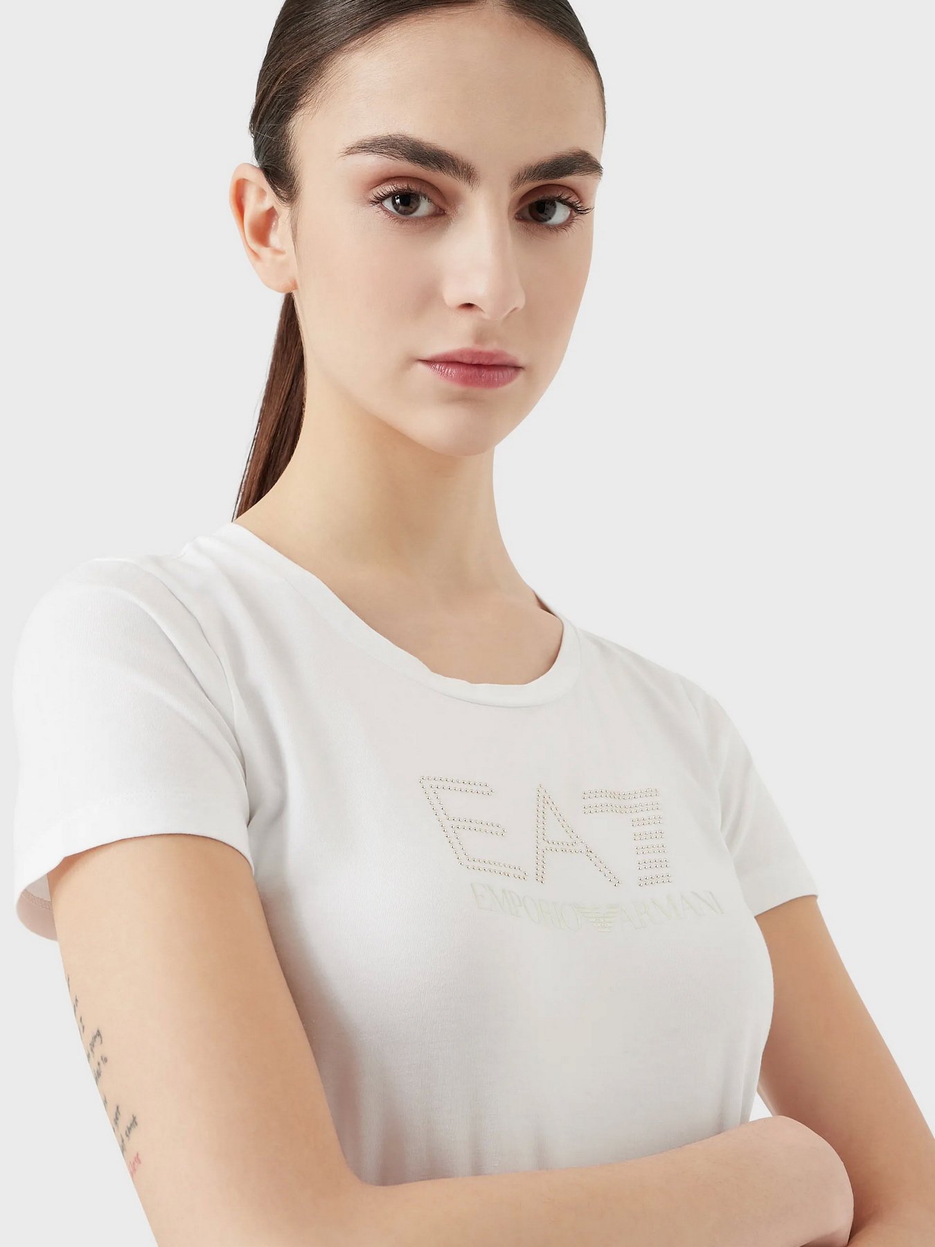 Футболка EA7 Logo Series модель 8NTT24-TJ2HZ-1100 Фото