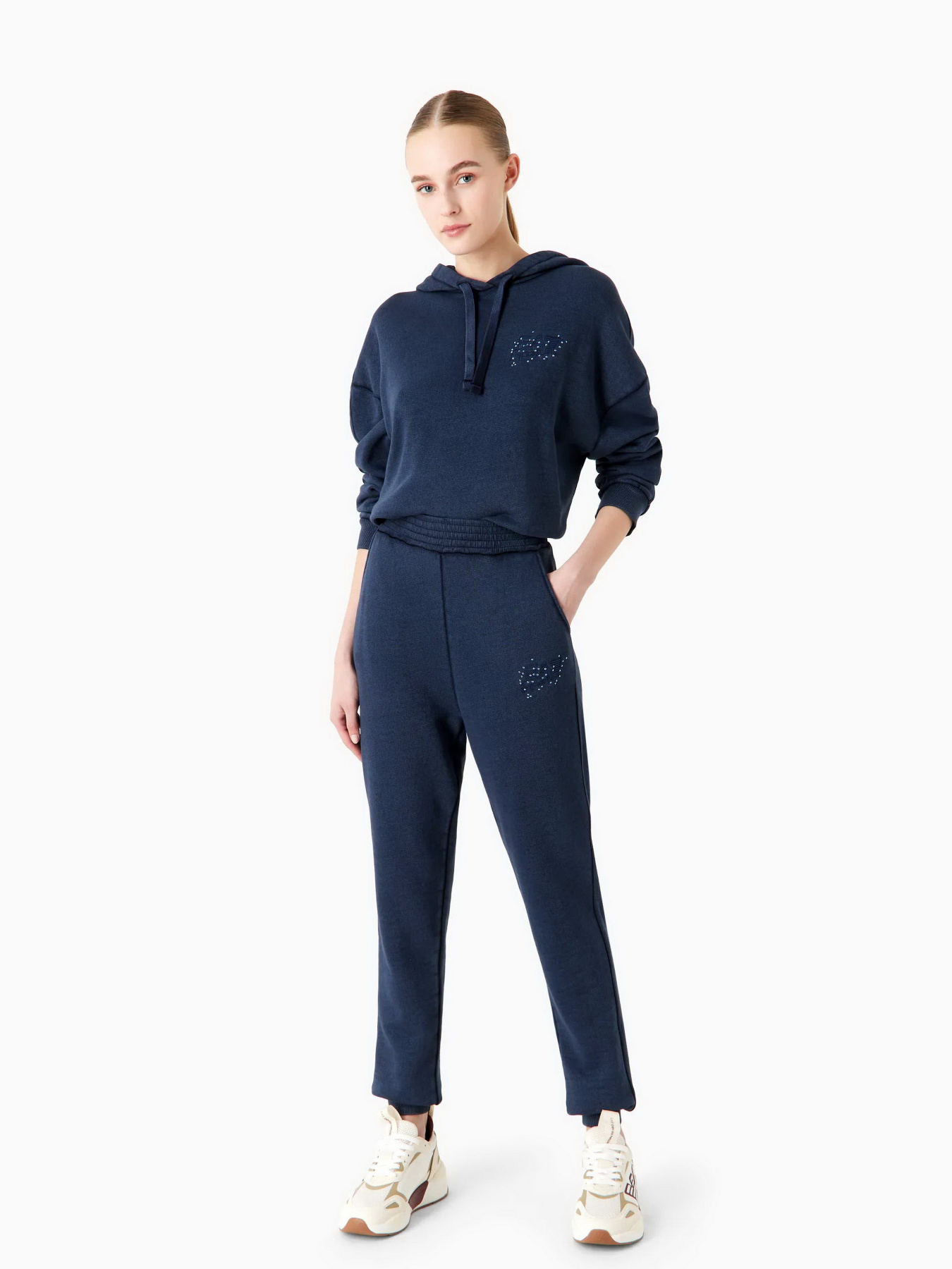 Штаны спортивные EA7 Denim Print модель 6RTP79-TJQQZ-0535 Фото