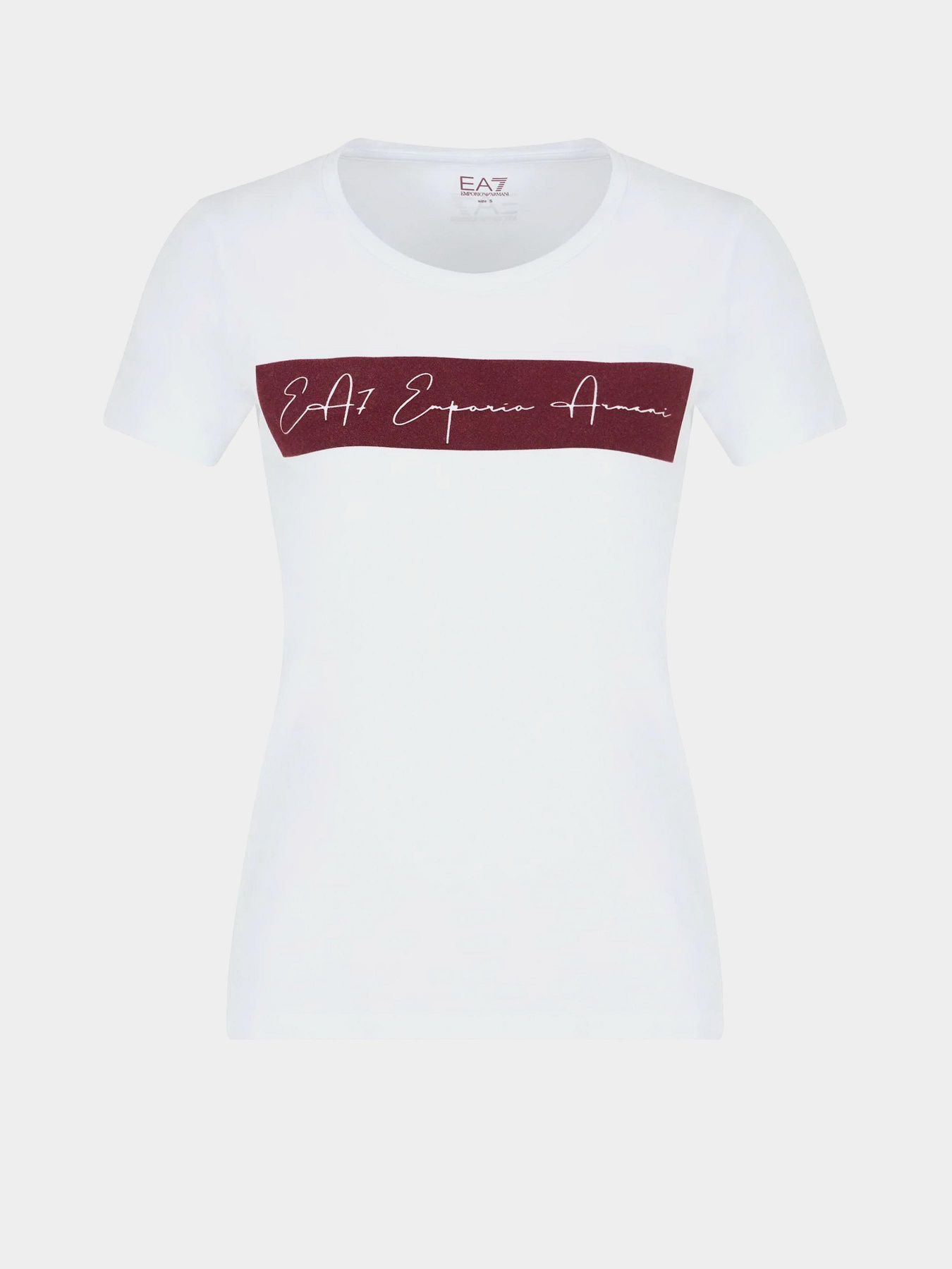 Футболка EA7 Athletic Velour organic cotton-blend модель 6RTT08-TJ6SZ-1100 Фото