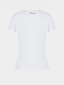 Футболка EA7 Athletic Velour organic cotton-blend модель 6RTT08-TJ6SZ-1100 Фото