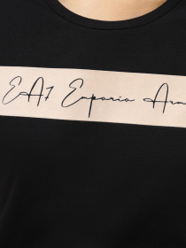 Футболка EA7 Athletic Velour organic cotton-blend модель 6RTT08-TJ6SZ-1200 Фото