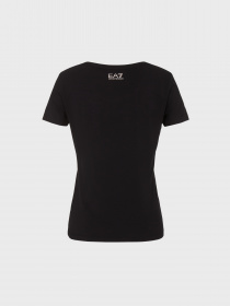 Футболка EA7 Athletic Velour organic cotton-blend модель 6RTT08-TJ6SZ-1200 Фото