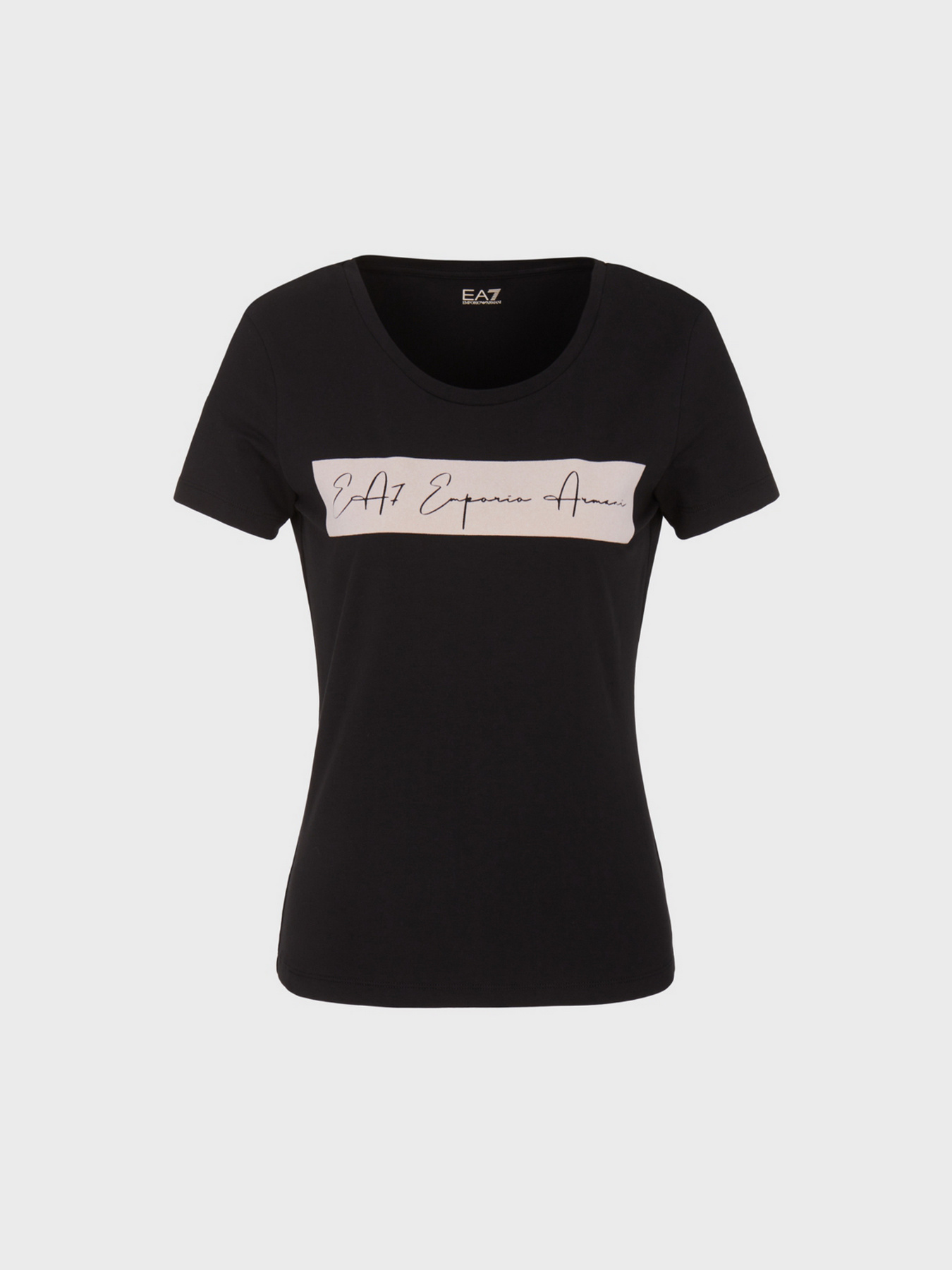 Футболка EA7 Athletic Velour organic cotton-blend модель 6RTT08-TJ6SZ-1200 Фото